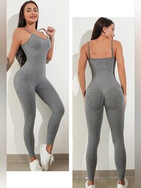 OQQ One Piece Straps Tummy Control Jumpsuit